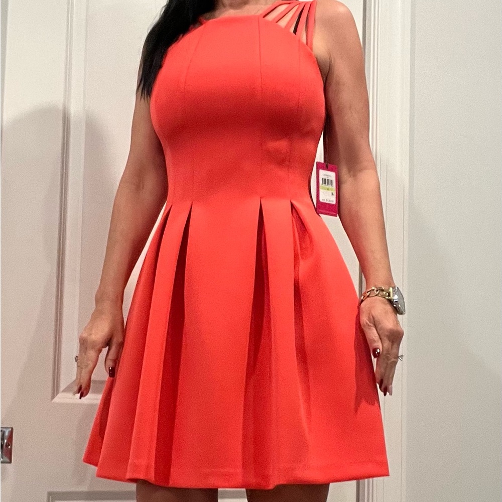 Vincent Camuto fit and flare dress with pockets